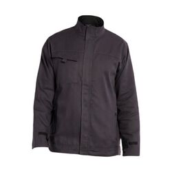 Blouson de travail 100% coton PBV EVO Gris sans m&eacute;tal - Confort et protection du dos Rezé
