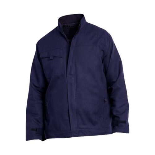Blouson de travail 100% coton PBV EVO 09AM Marine - Confort naturel et protection prot&egrave;ge-reins sans m&eacute;tal