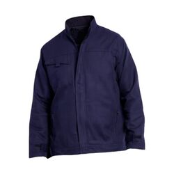Blouson de travail 100% coton PBV EVO 09AM Marine - Confort naturel et protection prot&egrave;ge-reins sans m&eacute;tal Rezé