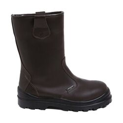 Bottes de s&eacute;curit&eacute; montantes UNITANO S3 SRC - Cuir fleur hydrofuge et doublure fourr&eacute;e Rezé