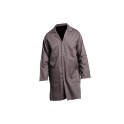 BLOUSE MIXTE ML 100% COTON GRIS A PRESSIONS / 12AP430 BLOUSE MIXTE ML 100% COTON GRIS A PRESSIONS / 12AP430