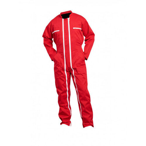 COMBINAISON 2 ZIP PC 65/35 ROUGE REF.13B360