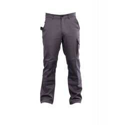 PANTALON TYPHON 2 MULTIPOCHES CP GRIS POCHE GENOU DAVID R&eacute;f.01TYCGPG