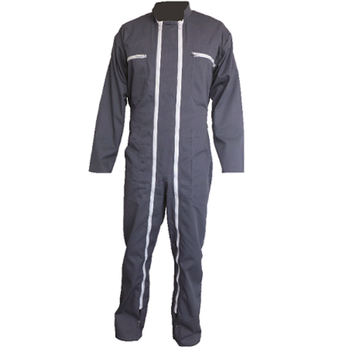 COMBINAISON BASIC 2 ZIP PC 65/35 GRIS  / 13B410