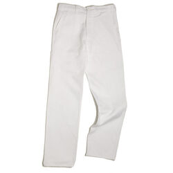 PANTALON BASIC ECO 100% COTON BLANC 01A110