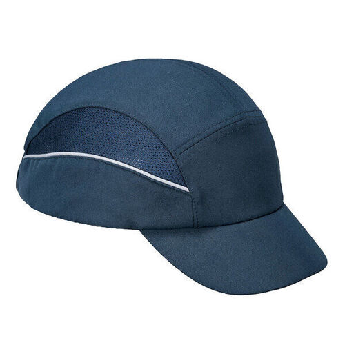 CASQUETTE ANTI CHOCS AIR TECH VISIERE COURTE PC MARINE .r&eacute;f.PS59