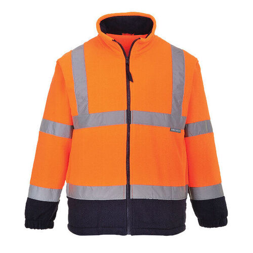 BLOUSON POLAIRE HV EN471 BICOLORE ORANGE FLUO/MARINE R&eacute;f.F301