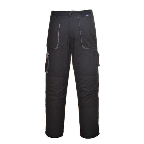 PANTALON TEXO MATELASSE CP/245GR POCHE GENOU  GRIS/ORANGE REF. TX16