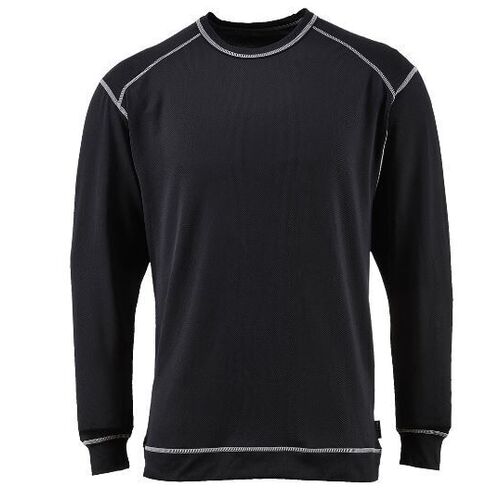 T-SHIRT THERMIQUE RESPIRANT ANTIBACTERIEN NOIR REF.B153