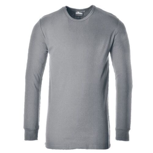 T SHIRT THERMIQUE ML CP 50/50 GRIS R&eacute;f.B123