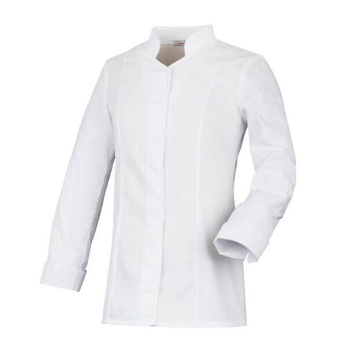 VESTE DE CUISINE FEMME NID D'ABEILLE MC BLANC REF.ABELLA