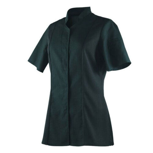 VESTE DE CUISINE FEMME NID D'ABEILLE MC  NOIR REF.ABELLA