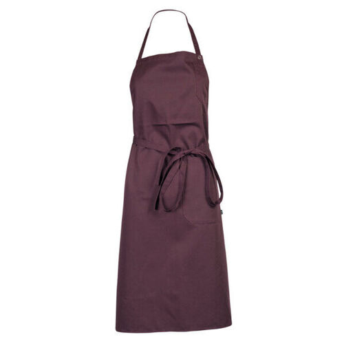 TABLIER A BAVETTE LOTI PRUNE PC 65/35 COU REGLABLE