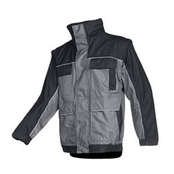 BLOUSON CETON RIPSTOP MANCHES AMOVIBLES GRIS/NOIR Réf.5U01A2CX3882 BLOUSON CETON RIPSTOP MANCHES AMOVIBLES GRIS/NOIR Réf.5U01A2CX3882