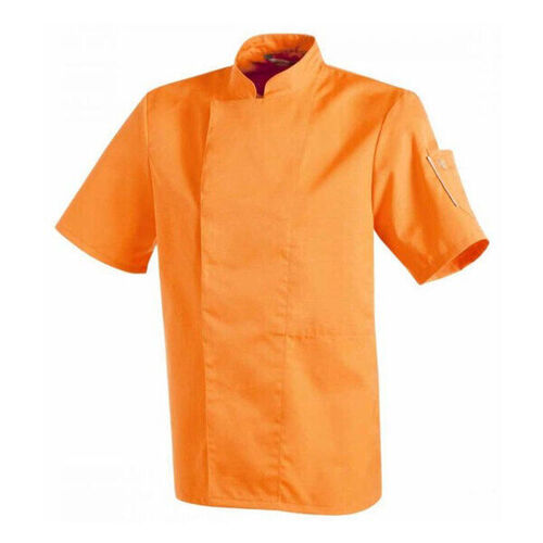 VESTE CUISINE NERO PC MC ORANGE