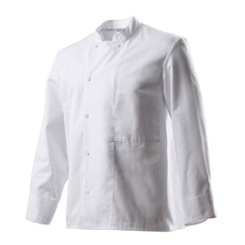 VESTE DE CUISINE  INOX PC MANCHES LONGUES BLANC