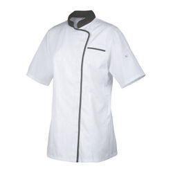 VESTE FEMME EXPRESSION MANCHES COURTES PC BLANC/GRIS VESTE FEMME EXPRESSION MANCHES COURTES PC BLANC/GRIS