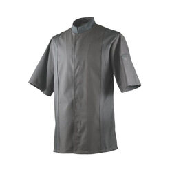 VESTE CUISINE SIAKA NID D'ABEILLE MC PC GRIS ANTHRACITE