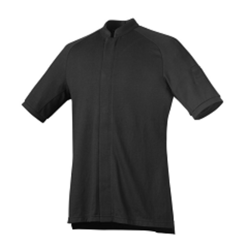 VESTE DE CUISINE HOMME MC GARI NOIR 80% COTON BIO 20% FIBRE ALGUE