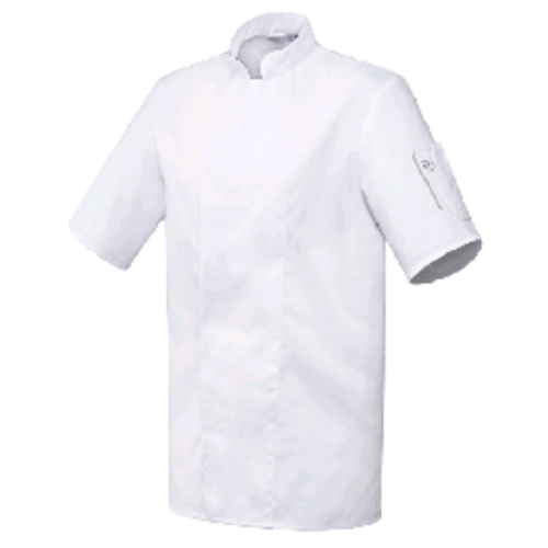 VESTE CUISINE NERO PC MC BLANCHE