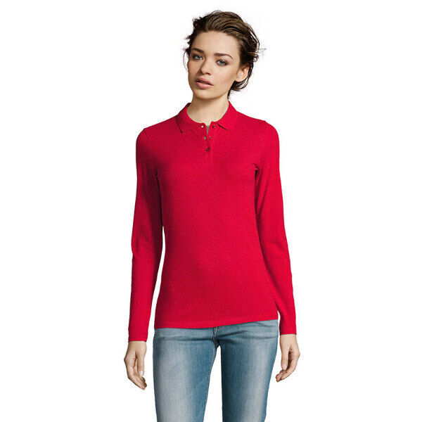 POLO PIQUE FEMME PERFECT ML 100% COTON 180GR REF.02083