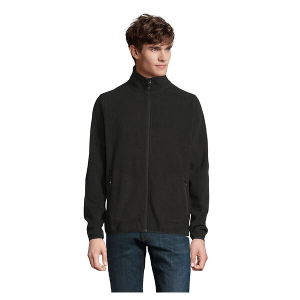 VESTE MICROPOLAIRE ZIPP&Eacute;E HOMME FACTORY 100% POLYESTER RECYCLE REF.03823