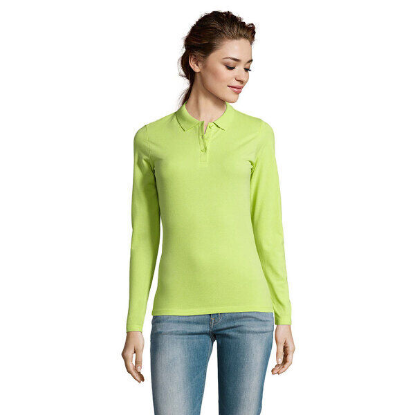 POLO PIQUE FEMME PERFECT ML 100% COTON 180GR REF.02083
