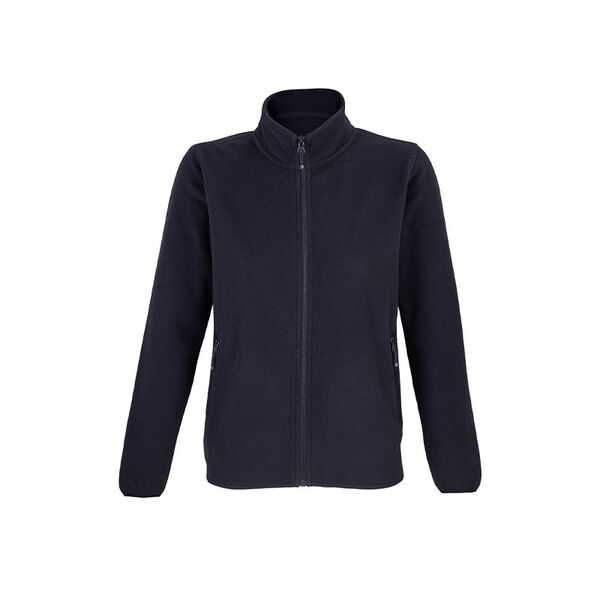 VESTE MICROPOLAIRE ZIPP&Eacute;E FEMME FACTORY 100% POLYESTER RECYCLE REF.03824