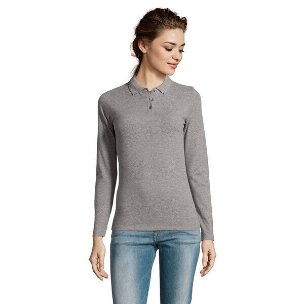 POLO PIQUE FEMME PERFECT ML 100% COTON 180GR REF.02083
