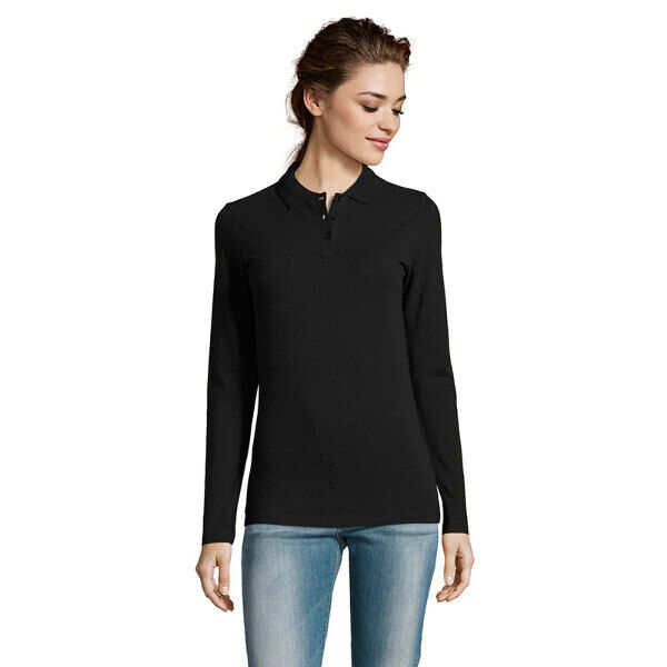 POLO PIQUE FEMME PERFECT ML 100% COTON 180GR REF.02083