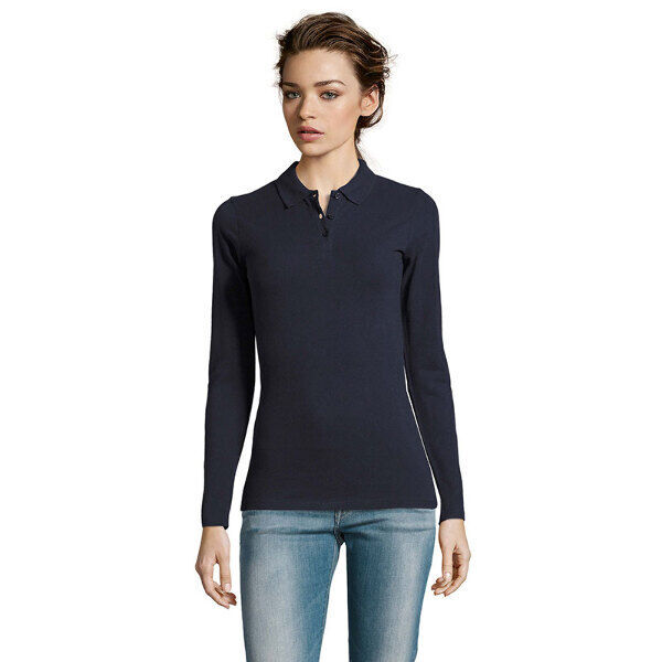 POLO PIQUE FEMME PERFECT ML 100% COTON 180GR REF.02083