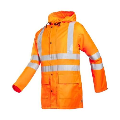 Veste de pluie haute visibilit&eacute; Sioen Monoray 198AA2X98 - EN ISO 20471 Class 3 et EN 343 - Respirante et l&eacute;g&egrave;re - Orange