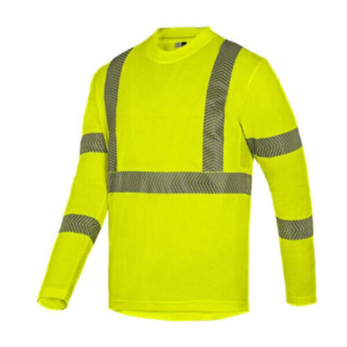 T SHIRT AKTI ML JAUNE FLUO MAILLE PIQUEE ANTIBACTERIEN 100% POLYESTER