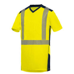 TSHIRT JAKARTA ML HV EN20471 JAUNE/MARINE REF TSHIRJAKAR30M