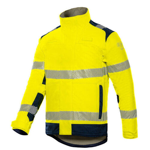 SOFTSHELL PHENIX JAUNE/MARINE ARC ELECTRIQUE CLASSE 1