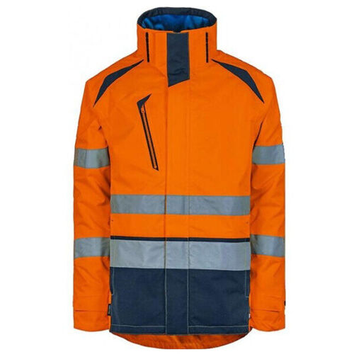 PARKA LONG LIFE ORANGE/MARINE TISSU OXFORD 300D EN POLYESTER RECYCLES