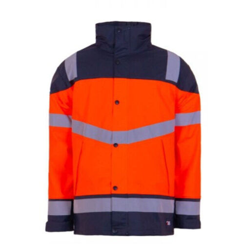 VESTE DE PLUIE ENDUIT PU A BRETELLE BERMUDES  HV ORANGE