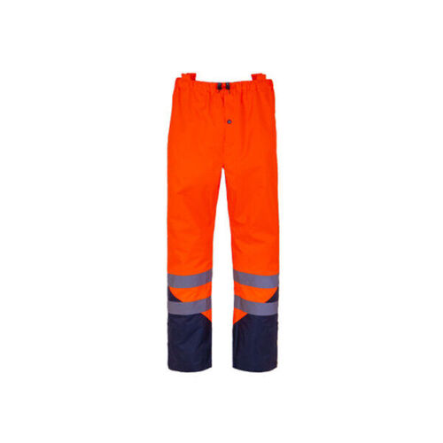 PANTALON DE PLUIE KITA/POSEIDON HV ORANGE/MARINE FLUO REF.PANTEPICO1
