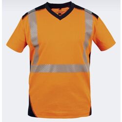 TSHIRT JAKARTA MC HV EN20471 ORANGE/MARINE REF TSHIRJAKAR10M
