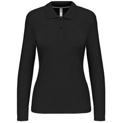POLO FEMME ML COTON COULEUR R&eacute;f : K244