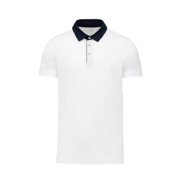 POLO JERSEY HOMME BICOLORE 100% COTON  REF.K260