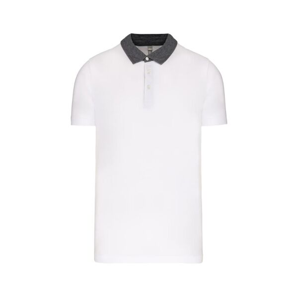 POLO JERSEY HOMME BICOLORE 100% COTON  REF.K260