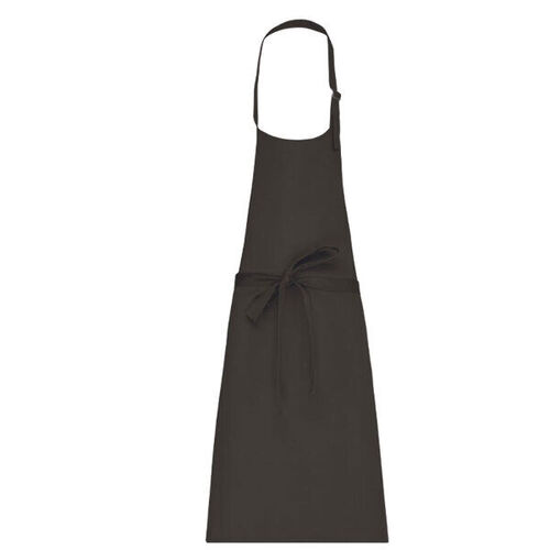 TABLIER A BAVETTE COTON SANS POCHE DARK GREY  REF. K895