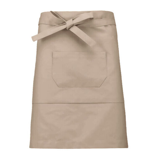 TABLIER COTON MI LONG BEIGE REF.K898