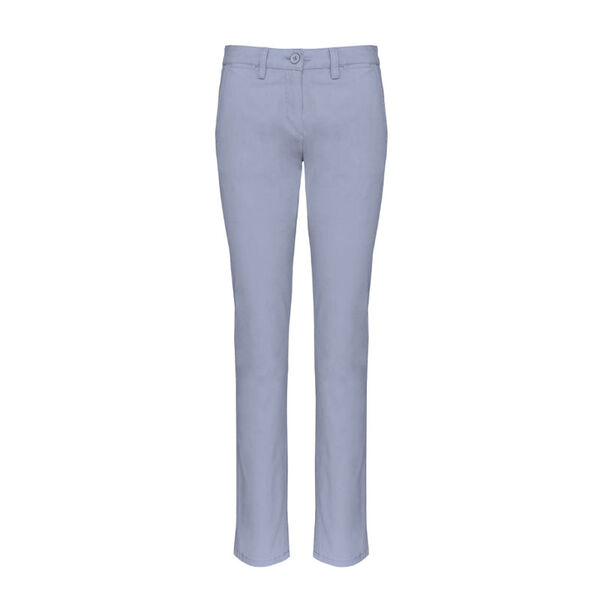 PANTALON FEMME CHINO 98% COTON  244G REF.K741