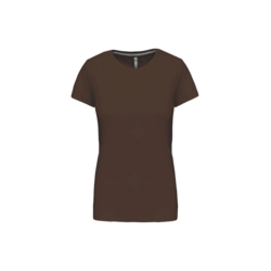 T SHIRT FEM.KARIBAN AJUSTE MC COL ROND COTON R&eacute;f.K380