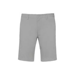BERMUDA CHINO HOMME FINE GREY 100% COTON SERGE Réf.K750