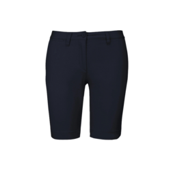 BERMUDA CHINO FEMME DARK NAVY 100% COTON SERGE Réf.K751