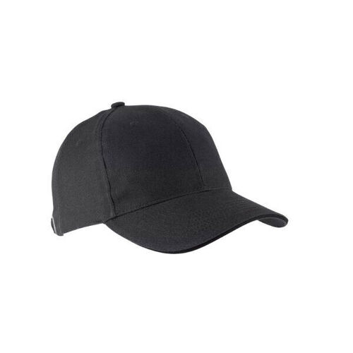 CASQUETTE KARIBAN ORLANDO DARGREY / NOIR COTON BROSSE R&eacute;f : KP011