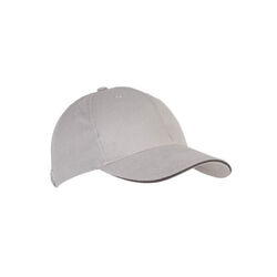 CASQUETTE KARIBAN ORLANDO LIGHT GREY/DARK GREY COTON BROSSE R&eacute;f : KP011